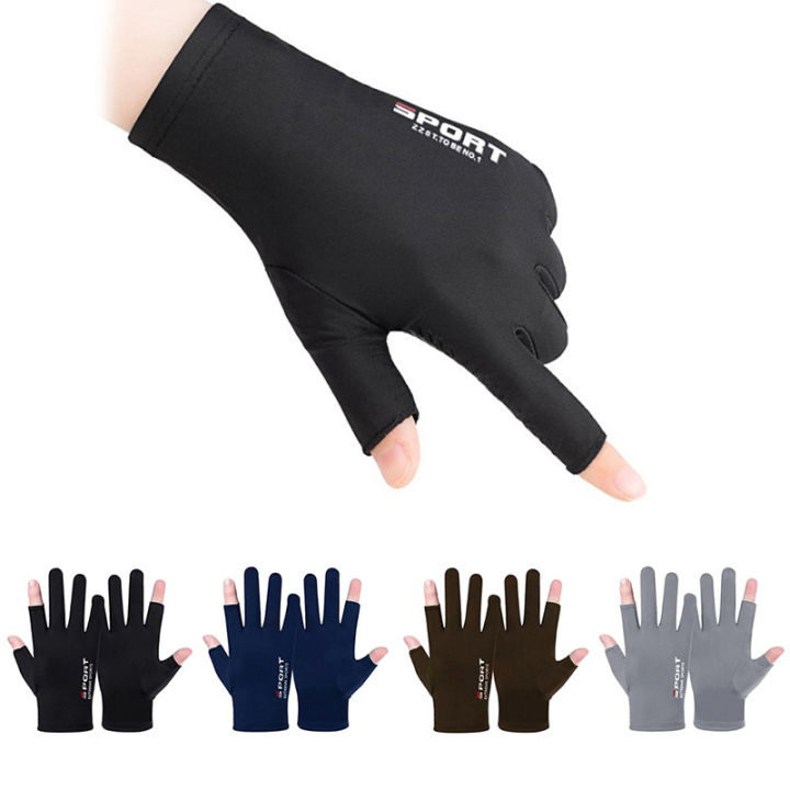 Anti-UV Men Women Fishing Gloves Sunscreen Antiskid Spring Breathable Cycling Sport Gloves Fishing