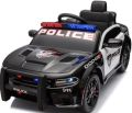 12V Charger Style Police Patrol Ride-On Car for Kids with Flashing Siren Lights & Music. 