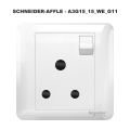 🔌 Schneider Electric 3 Pin Power Socket with Switch – Universal Wall Outlet. 