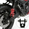 Modified Motorcycle Rear Shock Absorber Suspension Booster Aluminum Alloy Height Enhancer Extension Extender Slider with Screw.