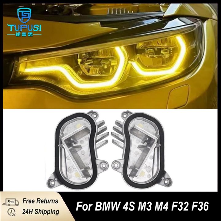 Yellow DRL Modules For 2017-2020 BMW M3 M4 F80 F32 F36 F33 F82 Daytime ...
