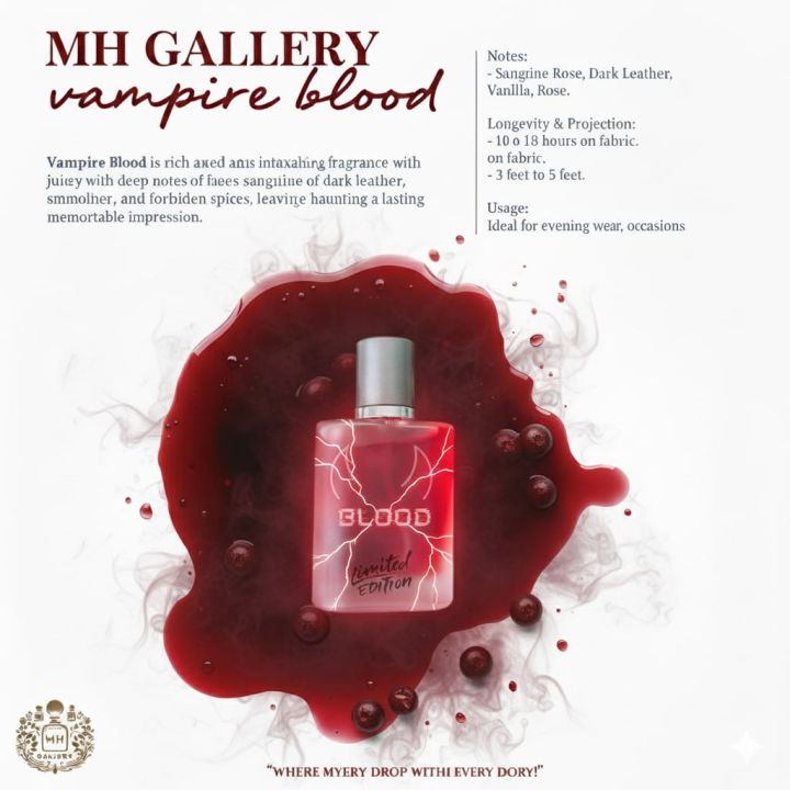 Vampire Blood Fragrance 6/15/35 ML perfume (limited edition)