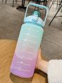 Motivational Water Bottle Set of 3 with Time Marker, Leakproof Durable Non-Toxic Sipper Water bottle for office, School Gallon Water bottle for gym. 