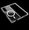 Samsung Galaxy Z Fold 3, Z Fold 4, Z Fold 5 - Magnetic MagSafe Transparent Case - Durable Shock Proof TPU Back Cover. 