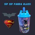 Straw glass/ Juice glass for kids printed. 