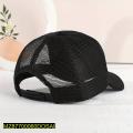 Plan black net cap with adjustable for boy and men. 
