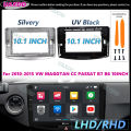 2Din Car Interior Stereo Radio for 2010-2015 VW MAGOTAN CC PASSAT B7 B6 10INCH Android Frame Kit Panel Center Fascia Cable Video.