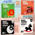Nechibaby-vision card for baby 0-36 month visual simulation flash cards, Black & White Flash Cards: High Contrast Visual Stimulation for Newborns – Early Education Baby Toys. 
