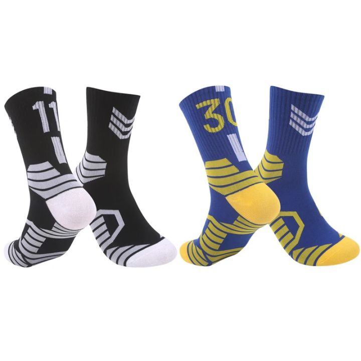 1Pair%20Men's%20Basketball%20Socks,%20Number%20"23"%20Printed%20Fashion%20Sports%20Socks%20-%20Image%204