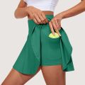Women'S Stretch Yoga Skirt Printed Athletic Shorts Lightweight High Waisted Skirt With Pockets Women'S Simple Sports Skirt. 