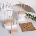 Jewelry Display Stand Bracelet Earring Necklace Storage Wood Base Rack Jewellery Organizer Holder Photo Props Home Decoration. 