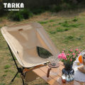 TARKA Foldable Camping Chairs Set Lightweight Folding Chair Ultralight Backpacking Moon Chairs for Garden Picnic Beach Fishing.
