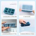 【Deliver from Bangkok | with D stock】 mini ice tray with 6 plastic lids, 6 ice cubes, silicone ice block, cube ice maker. 
