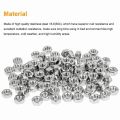 50 Pieces 1/4"-20 Stainless Hex Nut, Stainless Steel (304) 18-8 Nuts.
