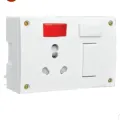 Anchor Penta 5-in-1 Powersocket Porcelain Base 20A Switch 6/16A Socket Powersocket Combo With Surface Box. 