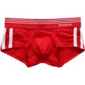 【Direct-sales】 Men's flat leg underwear, high elasticity, raised, solid color low waist slim fit. 