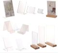 Customize Desktop QR code stand brochure stand Leaflet display stand for desktop 8"x6" Menu display. 