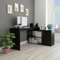 L-Saped Home Office  Desk with 2 selves And 1 single Door  Storge Cabinet. 