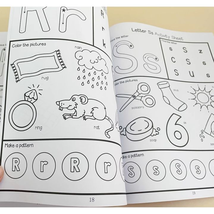 Letters A-Z Tracing Practice Workbook Preschool English Learning ...
