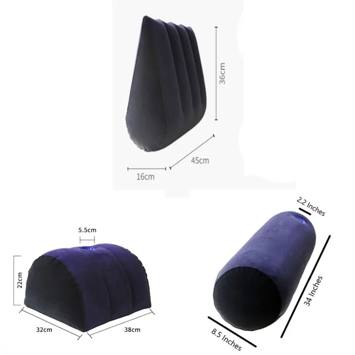 PVC%20Flocking%20Silicone%20Pillow%20Blue+Black%20Inflatable%20Inflatable%20Pillow%20Triangle%20Cylinder%20Wedge%20Soft%20Cushion%20-%20Image%206