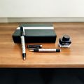 3 in 1 Executive Gift Set of Fountain Pen-Ball Pen and Ink Pot With Premium Gift Box. 