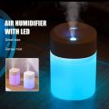 200ML Mini Humidifier USB Ultrasonic Air Humidifier LED Lamp Essential Oil Diffuser Car Purifier Aroma Anion Mist Maker portable. 