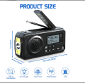 DAB  Portable Hand Crank Radio Emergency Radio Solar  Emergency Radio with BT FM SOS Alarm 5000 mAh  Power Bank and reading lamp. 