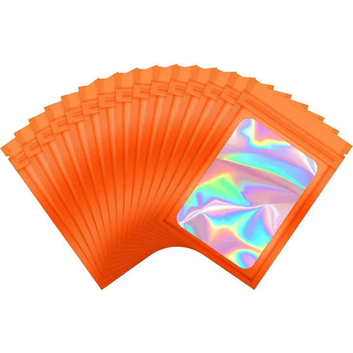 50Pcs%20Thick%20Smell%20Proof%20Mylar%20Bag%20Holographic%20Laser%20Color%20Plastic%20Packaging%20Pouch%20Jewelry%20Retail%20Storage%20Pouch%20%20Zip%20Lock%20Bag%20-%20Image%205