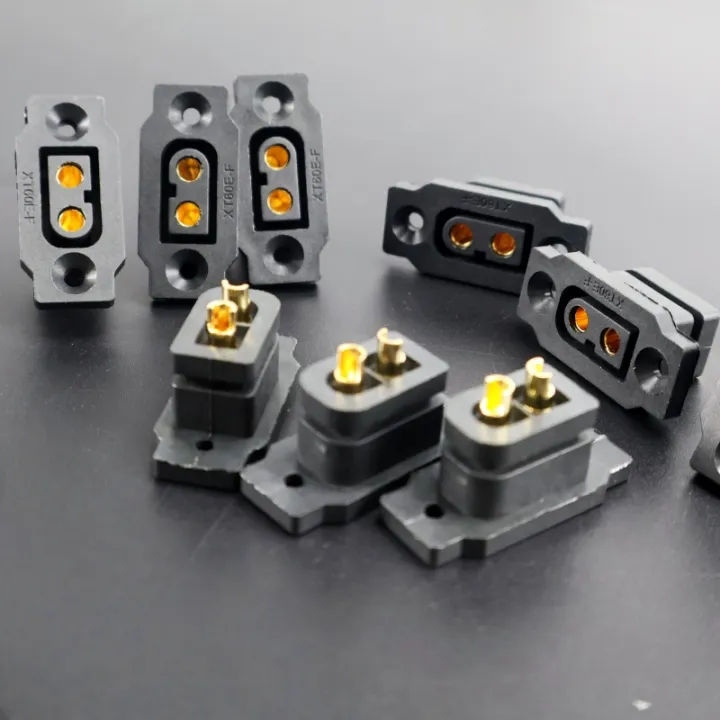 6/12pcs%20XT60E-F%20Battery%20Connector%20XT60E%20Female%20Plug%20Gold-plated%20XT60%20Mountable%20Connector%20Black%20Socket%20-%20Image%206