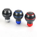 Universal 5 Speed Car Manual Gear Shift Knob Carbon Pattern Aluminum Wooden Gear Head Automatic Gear Level Knob Shift Lever. 