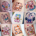 30 Sheets Cute Little Animals Tattoo Patch Tattoo Sticker Waterproof Long Lasting Arm Party Temporary Tattoo. 