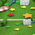 1Pc New 15cm Grass Mat Green Artificial Lawns Turf Carpets Fake Sod Garden Moss For Dollhouse Decals Toys. 