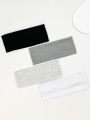 4Pcs/Set Fashion Knitted Hair Bands Women Solid Color Wide Elastic Headband Sport Yoga Hairband Soft Wash Face Makeup Headwrap. 