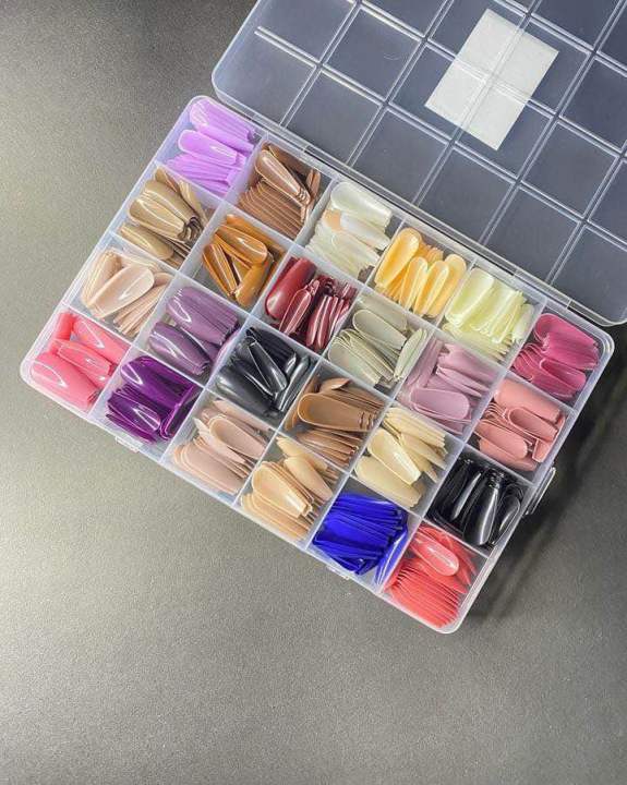 576%20pcs%20nails%20with%20box%20,reusable%20nails,24%20different%20colours,beautiful%20fake%20nails%20-%20Image%202