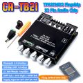 TB21 TPA3116D2 Original 32pin Flagship Audio Chip 50W + 50W + 100W Sub-Woofer Amplifier Bluetooth 5.0 USB AUX Audio Input 2.1 Base Treble 12V~24V DC Supply Similar ZK-TB21 CA-TB21.