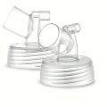 2Pcs Flange compatible with Spectra breast pump accessories, detachable baby breastfeeding accessories food grade parts. 