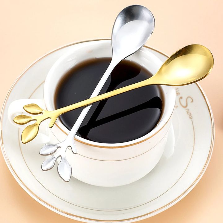 Creative%20Stainless%20Steel%20Leaves%20Spoon%20and%20Fork%20Gold%20Silver%20Coffee%20Ice%20Cream%20Tea%20Stirring%20Spoons%20Kitchen%20Tableware%20Decoration%20-%20Image%203