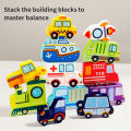 Montessori Toy Wooden jigsaw Puzzle Creative 3D Puzzle for Children's Intelligence Development Ealy Educational Toy For Children. 