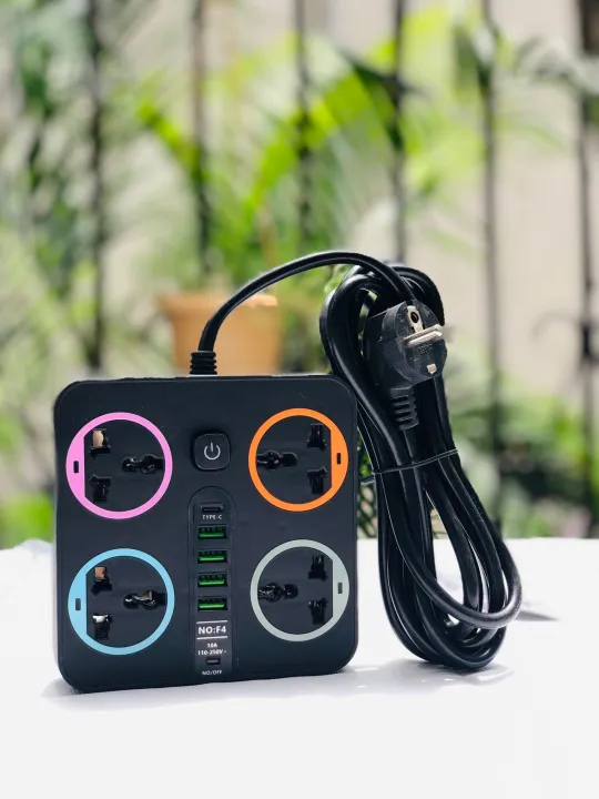 Heavy%20Duty%20Multi-Plug%20Extension%20Power%20Adapter%20or%20an%20Extension%20Board%20with%204%20Sockets%20(4%20USB%20ports%20&%201%20Type-%20C)%20with%202%20meter%20copper%20wire%20used%20in%20office%20&%20home%20etc%20-%20Image%202