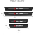 Suzuki Logo 4Pc Door Sill Plate Sticker Suitable For All Suzuki Cars Door Skuff Plate Protector. 