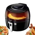 Kangaroo Australia Air Fryer Oven Digital Display With Touchscreen 6.5 Leter Large capacity Airfryer Cooker 200 Recipes Xl Air Fryer Basket 1300w Power Multifunction Healthy Oil Free Oven Stainless Steel. 
