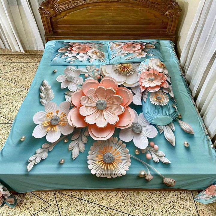 Premium%20King%20Size%203D%20Design%20Bed%20Sheet%20with%202%20Pillow%20Cover%20&%201%20Side%20pillow%20Cover%20-%20Image%205