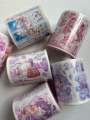 Washi stickers 3 rolls random colors/ designs  set. 