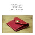 DIY Leather Wallet Crafting Template– 1set Kraft Paper Pattern for Handmade Card Holder, Precise Cutout Drawing Stencil Mold.