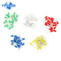 100pcs/200pcs F5 LED Diode 5MM White Green Red Blue Yellow Orange DIY Light Emitting Diodes Assorted Kit. 