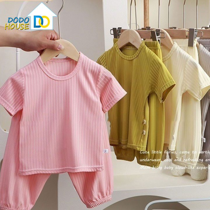 Summer fashion for boys and girls casual two-piece set of original color