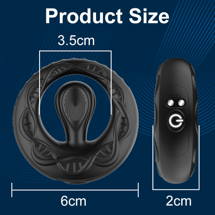 Prostate Lock Ring Spherical Sperm Lock Ring APP Bluetooth Remote Control Male Vibration ...