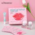 KORMESIC 
Exfoliating Hydrating Moisturizing Nourishing 4 In 1 Mask & Lip Scrub & Lip Balm Set Peach Lip Repairing Care Kit. 