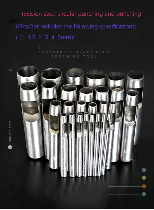 6Pcs/Set%20Leather%20Hole%20Punching%20Tools%20Hollow%20Round%20Hole%20Puncher%20Clothing%20Sewing%20Leathercraft%20Accessories%20Drilling%20Puncher%20Kit%20-%20Image%202