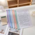 10-Pack Lever Clip A4 Binder Transparent Thickened Folder Office Supplies A4 Paper Storage Clip Loose-Leaf Colorful Water Drop Lever. 